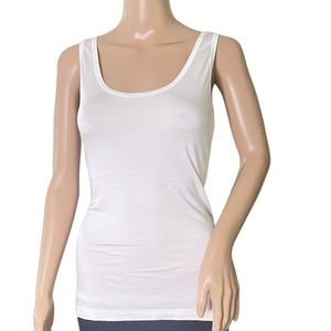 Tart Collections   White Tank Top, Soft Fabrication Size MED
